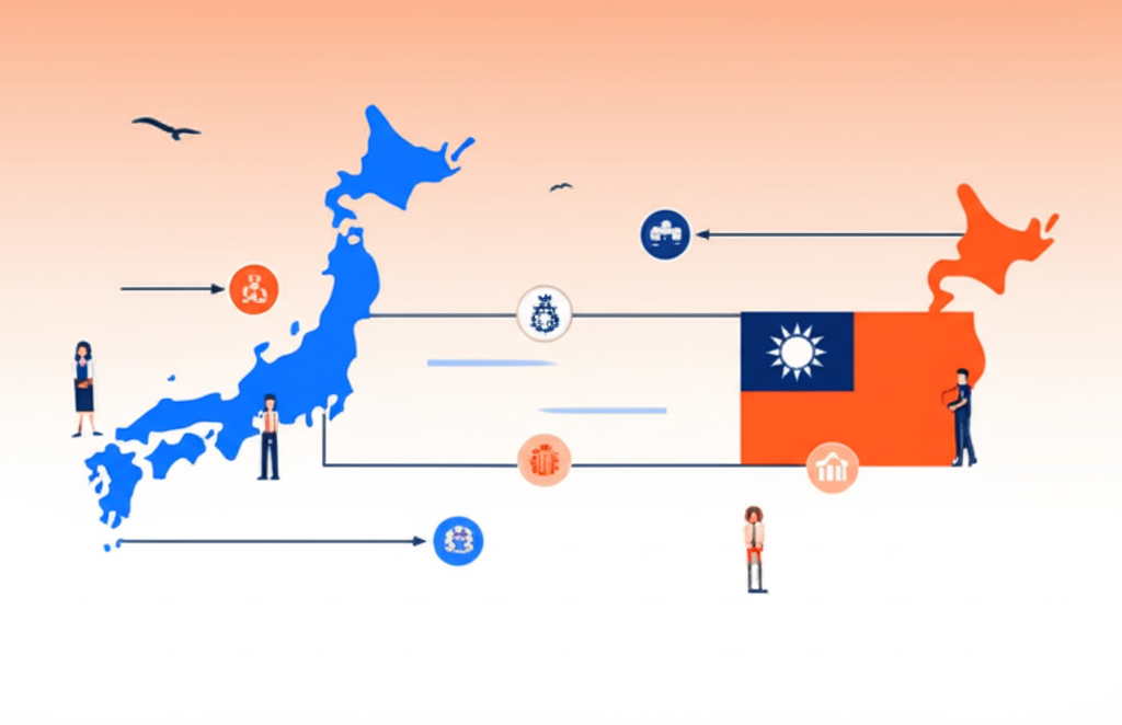 日本と台湾の市場